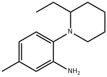 2-(2-Ethyl-1-piperidinyl)-5-methylaniline Struktur