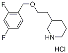 3-{2-[(2,4-Difluorobenzyl)oxy]ethyl}piperidinehydrochloride Struktur