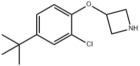 3-[4-(tert-Butyl)-2-chlorophenoxy]azetidine Struktur