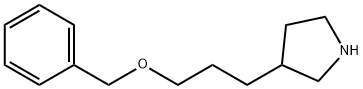 3-[3-(Benzyloxy)propyl]pyrrolidine Struktur