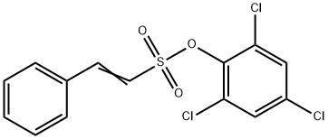 2,4,6-Trichlorophenyl 2-phenyl-1-ethylenesulfonate Struktur