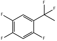 1-(1,1-Difluoroethyl)-2,4,5-trifluorobenzene Struktur