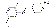 4-[(5-Isopropyl-2-methylphenoxy)methyl]piperidinehydrochloride Struktur