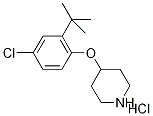 4-[2-(tert-Butyl)-4-chlorophenoxy]piperidinehydrochloride Struktur