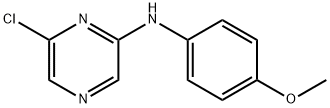 6-Chloro-N-(4-methoxyphenyl)-2-pyrazinamine Struktur