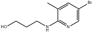 3-[(5-Bromo-3-methyl-2-pyridinyl)amino]-1-propanol Struktur