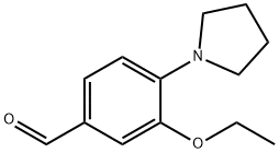 3-Ethoxy-4-pyrrolidin-1-yl-benzaldehyde Struktur