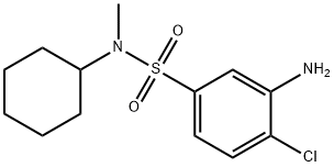 3-Amino-4-chloro-N-cyclohexyl-N-methylbenzenesulfonamide Struktur