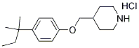 4-{[4-(tert-Pentyl)phenoxy]methyl}piperidinehydrochloride Struktur