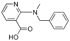 2-[Benzyl(methyl)amino]nicotinic acid Struktur