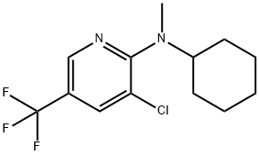 3-Chloro-N-cyclohexyl-N-methyl-5-(trifluoromethyl)-2-pyridinamine Struktur