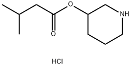 3-Piperidinyl 3-methylbutanoate hydrochloride Struktur