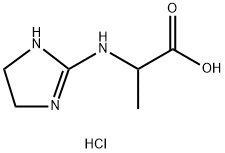 2-(4,5-Dihydro-1H-imidazol-2-ylamino)-propionic acid hydrochloride Struktur