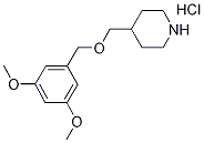 3,5-Dimethoxybenzyl 4-piperidinylmethyl etherhydrochloride Struktur