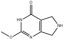 2-Methoxy-6,7-dihydro-5H-pyrrolo-[3,4-d]pyrimidin-4-ol Struktur