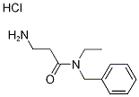 3-Amino-N-benzyl-N-ethylpropanamide hydrochloride Struktur