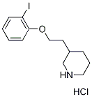 3-[2-(2-Iodophenoxy)ethyl]piperidine hydrochloride Struktur