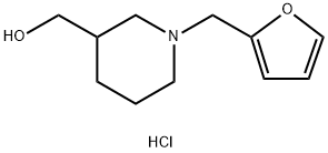 3-piperidinemethanol, 1-(2-furanylmethyl)- Struktur