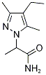 1H-pyrazole-1-acetamide, 4-ethyl-alpha,3,5-trimethyl- Struktur