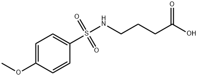 butanoic acid, 4-[[(4-methoxyphenyl)sulfonyl]amino]- Struktur