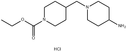 1-piperidinecarboxylic acid, 4-[(4-amino-1-piperidinyl)met Struktur