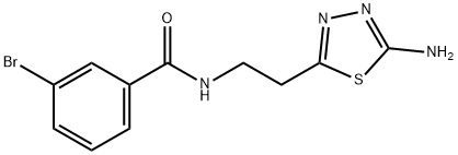 benzamide, N-[2-(5-amino-1,3,4-thiadiazol-2-yl)ethyl]-3-br Struktur