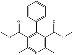 Dimethyl 2,6-dimethyl-4-phenylpyridine-3,5-dicarboxylate Struktur