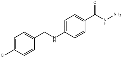 4-[(4-Chlorobenzyl)amino]benzohydrazide Struktur