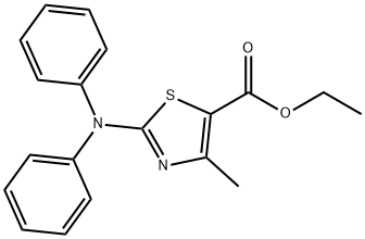 Ethyl 2-(diphenylamino)-4-methyl-1,3-thiazole-5-carboxylate Struktur