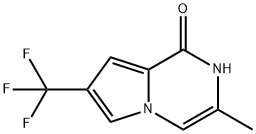 3-Methyl-7-(trifluoromethyl)pyrrolo-[1,2,a]pyrazin-1-one Struktur