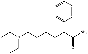 6-(Diethylamino)-2-phenylhexanamide Struktur