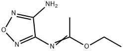 Ethyl (1E)-N-(4-amino-1,2,5-oxadiazol-3-yl)-ethanimidoate Struktur