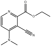 Ethyl 3-cyano-4-(dimethylamino)-2-pyridinecarboxylate Struktur