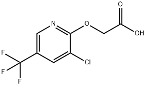 (3-Chloro-5-(trifluoromethyl)pyridin-2-yloxy)-acetic acid Struktur