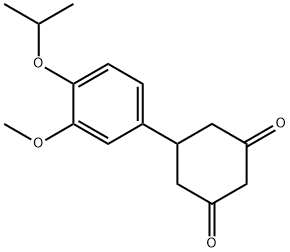 5-(4-Isopropoxy-3-methoxyphenyl)cyclohexane-1,3-dione Struktur