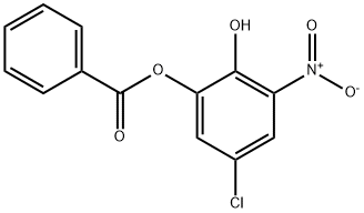 5-Chloro-2-hydroxy-3-nitrophenyl-benzene carboxylate Struktur