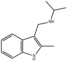 N-[(2-Methyl-1H-indol-3-yl)methyl]propan-2-amine hydrochloride Struktur