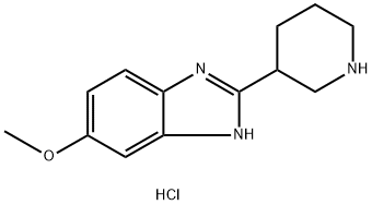 6-Methoxy-2-piperidin-3-yl-1H-benzimidazole dihydrochloride Struktur