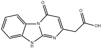 (4-Oxo-1,4-dihydropyrimido[1,2-a]benzimidazol-2-yl)acetic acid Struktur