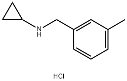 N-(3-Methylbenzyl)cyclopropanamine hydrochloride Struktur