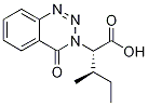 (2S)-3-Methyl-2-(4-oxo-1,2,3-benzotriazin-3(4H)-yl)pentanoic acid Struktur