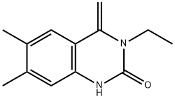 3-Ethyl-6,7-dimethyl-4-methylene-3,4-dihydroquinazolin-2(1H)-one Struktur