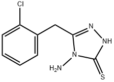 4-Amino-5-(2-chlorobenzyl)-4H-1,2,4-triazole-3-thiol Struktur