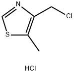 4-(Chloromethyl)-5-methyl-1,3-thiazole hydrochloride Struktur