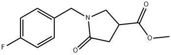 Methyl 1-(4-fluorobenzyl)-5-oxopyrrolidine-3-carboxylate Struktur