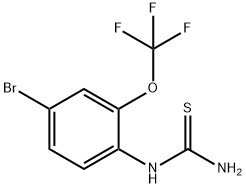 N-[4-Bromo-2-(trifluoromethoxy)phenyl]thiourea Struktur