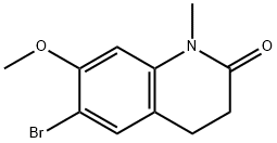 6-Bromo-7-methoxy-1-methyl-1,2,3,4-tetrahydroquinolin-2-one Struktur