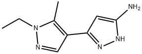 1'-ETHYL-5'-METHYL-1'H,2H-3,4'-BIPYRAZOL-5-AMINE Struktur