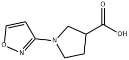 1-ISOXAZOL-3-YLPYRROLIDINE-3-CARBOXYLICACID Struktur