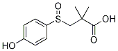 3-[(4-Hydroxyphenyl)sulphinyl]-2,2-dimethylpropanoic acid Struktur